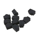 Ethernet Hub Port RJ45 Anti Dust Cover Cap Protector Plug 10Pcs Black H1O9