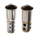 Stainless Steel Round Tip 51mm Exhaust Muffler Baffle Silencer DB Killer for