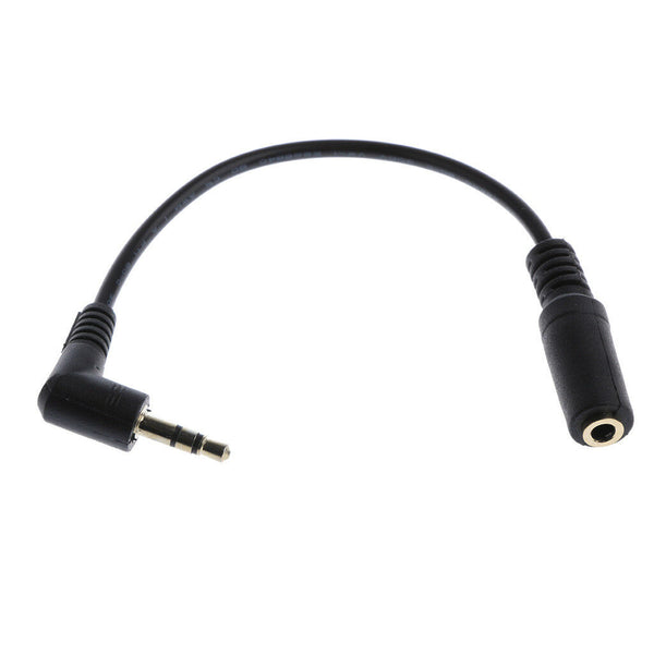 Right Angled 3.5mm 3pole Audio Stereo Male to 4 Pole Female Extension Cable