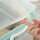 10KG/22Lb Rice Storage Container Airtight Food Container with Sealed Cereal B2K7