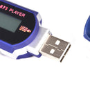 8GB USB MP4 MP3 Music Video Player Recording FM Radio Blue