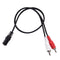 2-RCA Cable Male Plug to 3.5mm Female Aux Audio Headphone Jack ConverterAdapt JR
