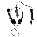 For PC Laptop Office Call Center USB Headset Conference Business With Microphone