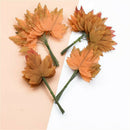 12pcs Christmas Leaves Home Scrapbooking Flower Wall Gifts Diy Artificial Plants