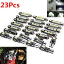 23Pcs LED T10 Car Inside Light Dome Trunk License Plate Lamp Interior Bulb  Jâ„–[