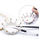 Crown Ceramic Nail Carving Brush Rack Art Pens Display Stand UV Gel Palette A
