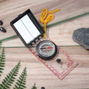 Portable Mapping Ruler Mirror Outdoor Survival Camping Hiking Compass Tool