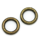 500PCs Bronze Tone Soldered Closed Jump Rings 6mm Dia. S4Q9