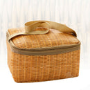 Bags Picnic Insulated Thermal Waterproof Lunch Bag Woven Imitation Rattan