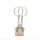 2 X Couple House Key Chain Trinket for Lovers Alloy Jewerly for Sweethe JR