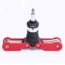 1X(15 In 1 Ratchet Screwdriver Folding Hex Key Wrench Adjustable Handle For