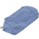 Stripe Lunch Box Carry Bag for Travel Picnic Navy blue