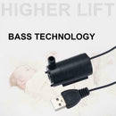 USB Cable Mute Small Water Pump Mini Submersible Pump 4.5V Black L9J4