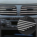 4 M U Style Car Interior Air Vent Grille Door Edge Chrome Moulding Trim Strip