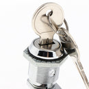 Zinc Alloy Disc Tumbler Cam Lock with 17mm Cylinder and Chrome Finish, Keyed