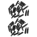 40pcs Fishing Rattles Black Fishing Lure Fly Sound Bar Attract   Tackle