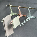 Clothes Hanger Plastic Holes Space Saving Multi-Functional Cloth Hanger Hoo Z9X9