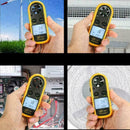 Mini LCD Wind Speed Gauge Air Velocity Flow Meter Digital Thermometer 2019 K9I0