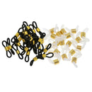 45Pcs Eyeglasses Spectacle Chain Strap Holder Loop Ends Rubber 2Colors 20mm