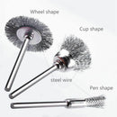 45 PC Wire Brushes Set Steel Wheel Brushes Accessories for Rotary Tools