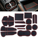 16Pcs Anti-Slip Gate Slot Mat Black fit for Subaru XV 2018 2019 PVC New