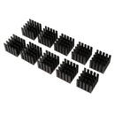 Set Of 10 Aluminum Heatsinks For Triode, IC, PCB, LED Transistor, Size