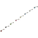 8x Rhinestone Titanium body jewelry navel piercing Q2S8