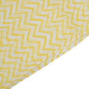 Women V-shaped Wave patterns Voile scarf Yellow