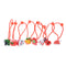 4Pcs Kids Girl Hair Accessories Ropes With Elastic Hair Band Christmas Gift  Z