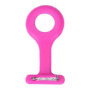 Nurses Dark Pink Gel Silicone Plastic Pocket Brooch Fob Watch New