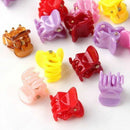 20pcs Colorful Assorted Women Girls Mini Small Plastic Hair Clips Claws Clamps