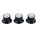 3pcs Acrylic Electric Guitar Bass Volume Rotary Knob Potentiometer Caps A
