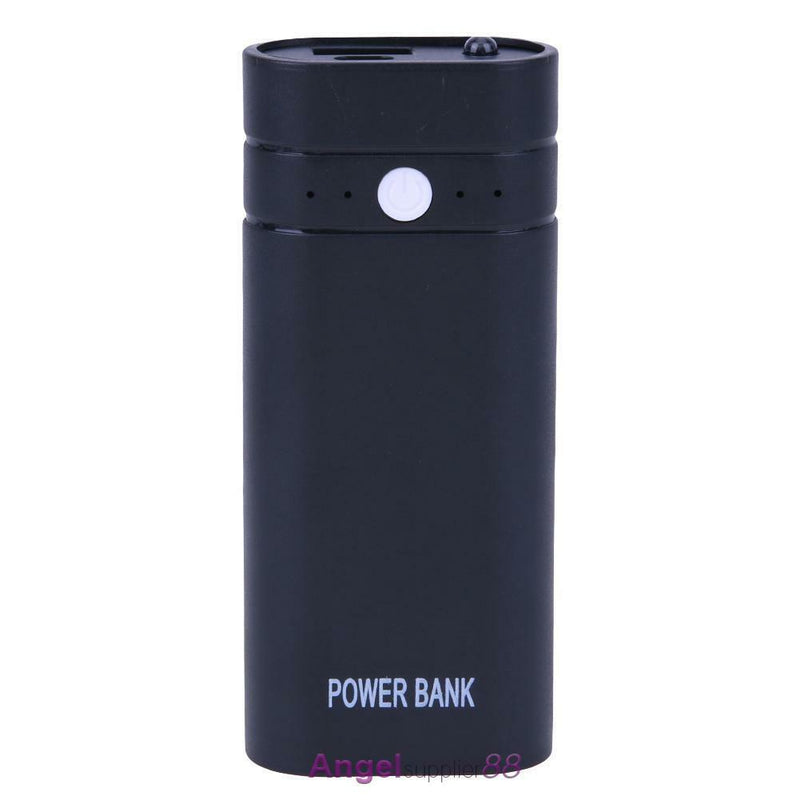 Universal USB 2X18650 Power Bank Case DIY Battery Charger Box +LED Flashlight