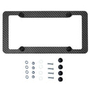 Carbon Fiber License Plate Frames Cover for Front Rear Bracket with Screws