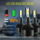 H7 Led Cob Headlight Bulb 110W 12000Lm 6000K Super Bright High Power Black