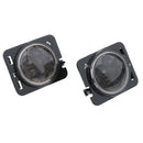 2x LED Turning Signal + Fender Side Marker Light Smoke Lens Fits For Jeep