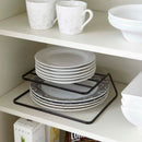 1X(2 Tier Dish Rack Stainless Steel Kitchen Dish Drainer Cup And Dish Organ
