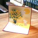 Laurus flower Card Chinese Mid-Autumn Day Greeting Card Up CardJBTOCA
