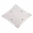 2Pcs Guitar Fingerboard Fretboard Measuring Profession Tool Set Stainless NDF