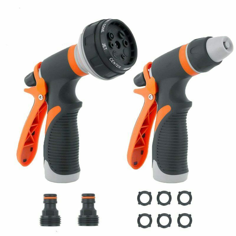 1X(Garden Hose Nozzle Sprayer- Hose Nozzle Set Anti Leak High Pressure Heav