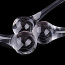 10pcs Clear Rain Drop Light Lamp Chandelier Crystal Pendant Glass Prisms 2x8cm