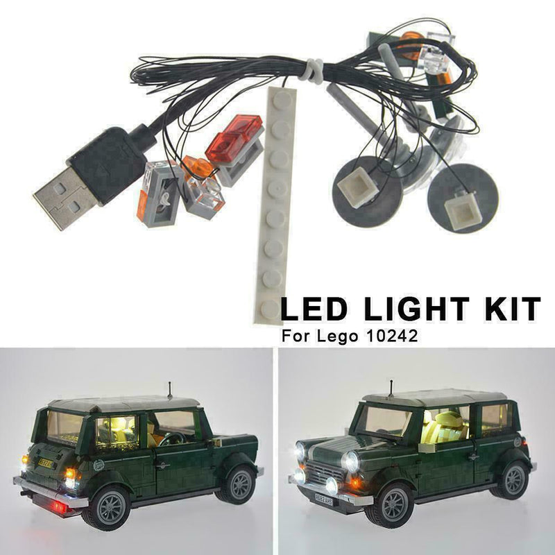 High Quality LED Light Up kit For LEGO Technic Series 10242 Lig Mini Cooper I4R9