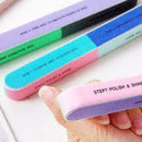 Nail File Print Design Sanding Six-sided Polishing File Sand Tools Nail Ran Z7W8