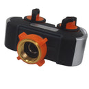 Garden Water Connectors Hose Splitter Rubberized ABS+TPR Tap Hose Distr JJL