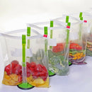 2 Piece Baggy Rack Hands-Free Clip Food Storage Freezer Baggy Holder,Bag Ho
