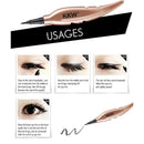 Black Liquid Eyeliner Pen Fast-dry Cosmetics Feather Shape Eye Liner Waterpr ly