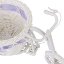 Tricycle Flower Basket Wicker for Flower Vase and Gift Decoration Storage - K8K4
