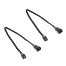 2pcs Motherboard 4Pin Female to PWM Fan 4Pin Male Power Adapter Cable Wire