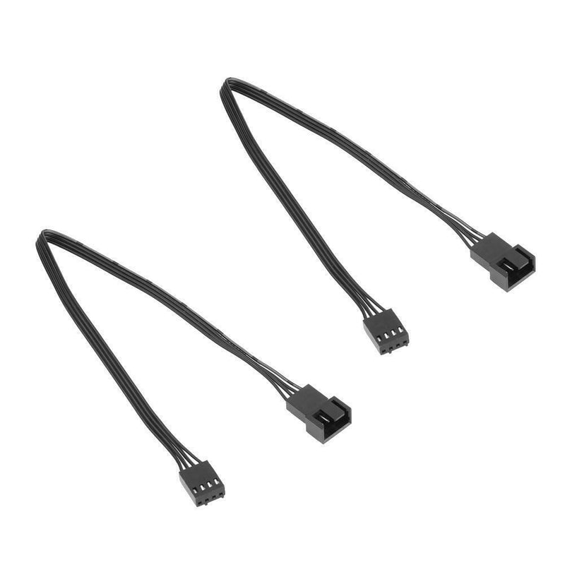 2pcs Motherboard 4Pin Female to PWM Fan 4Pin Male Power Adapter Cable Wire