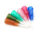 6X Mixed DIY Plastic Blunt Dispensing Syringe Needle Tips Flexible 14-25 Gauge Z